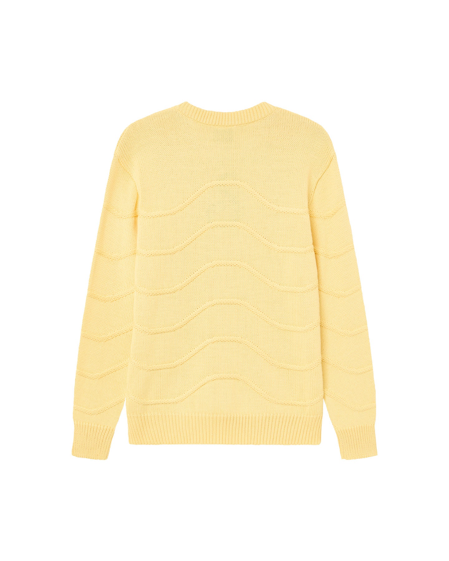 KNIT SWEATER WAVES YELLOW