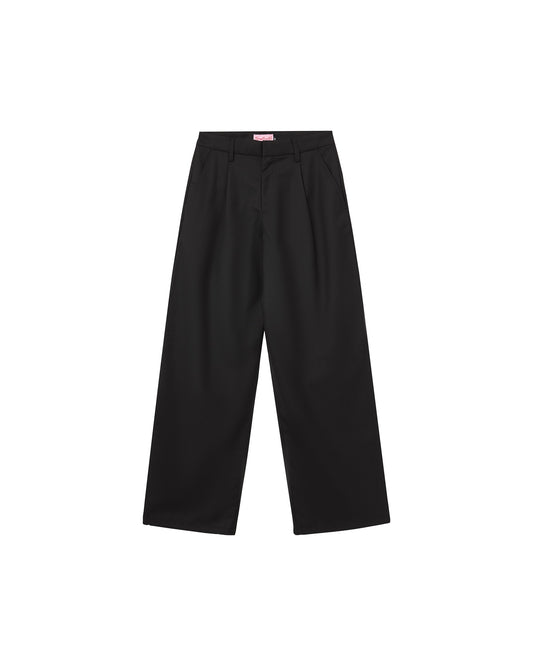 DAD PLEATED TROUSERS BLACK
