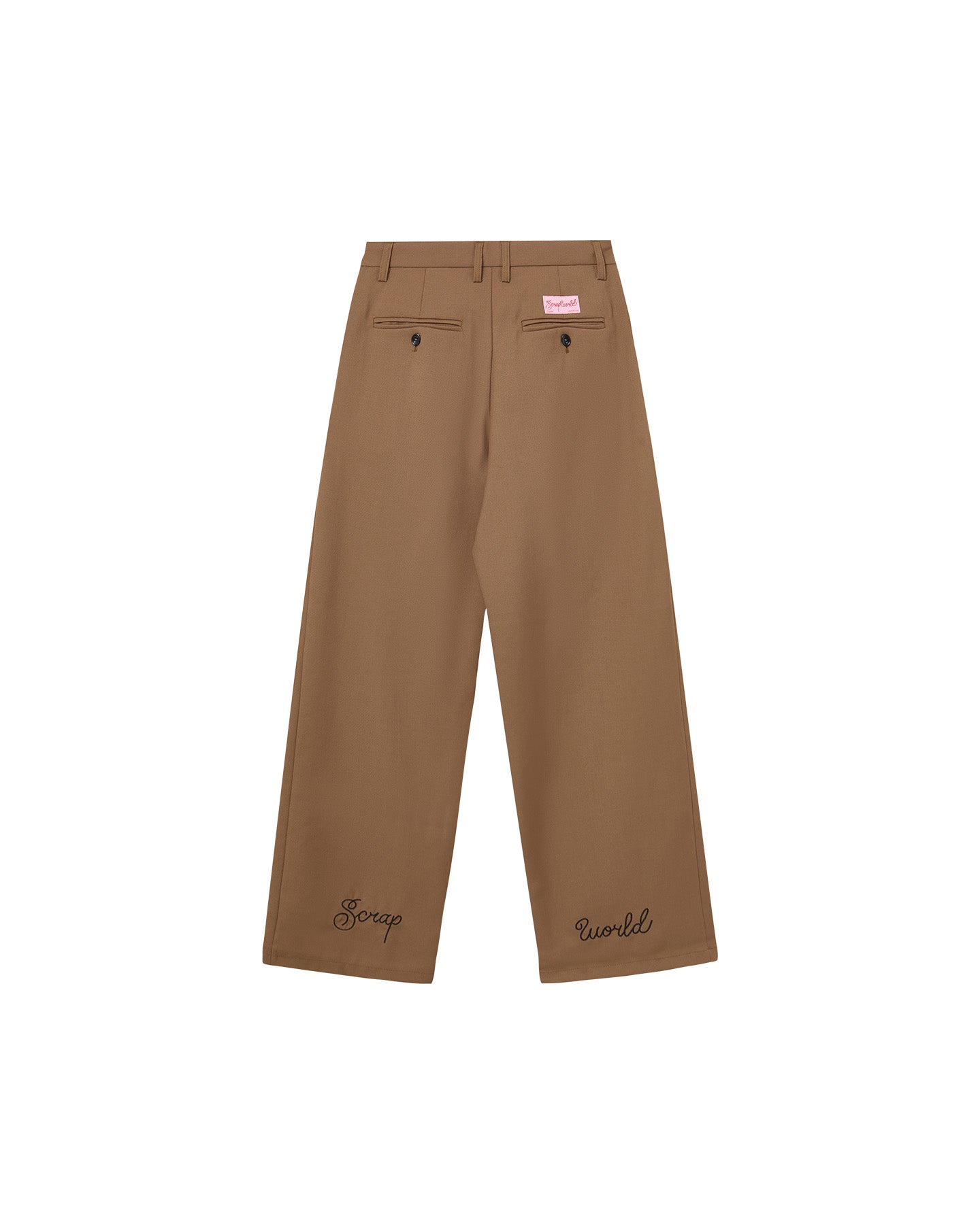 DAD PLEATED TROUSERS BROWN