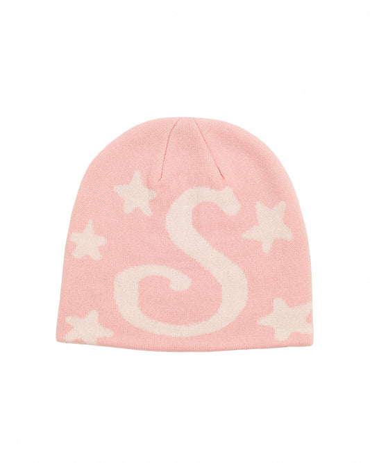 STARS LOGO BEANIE PINK