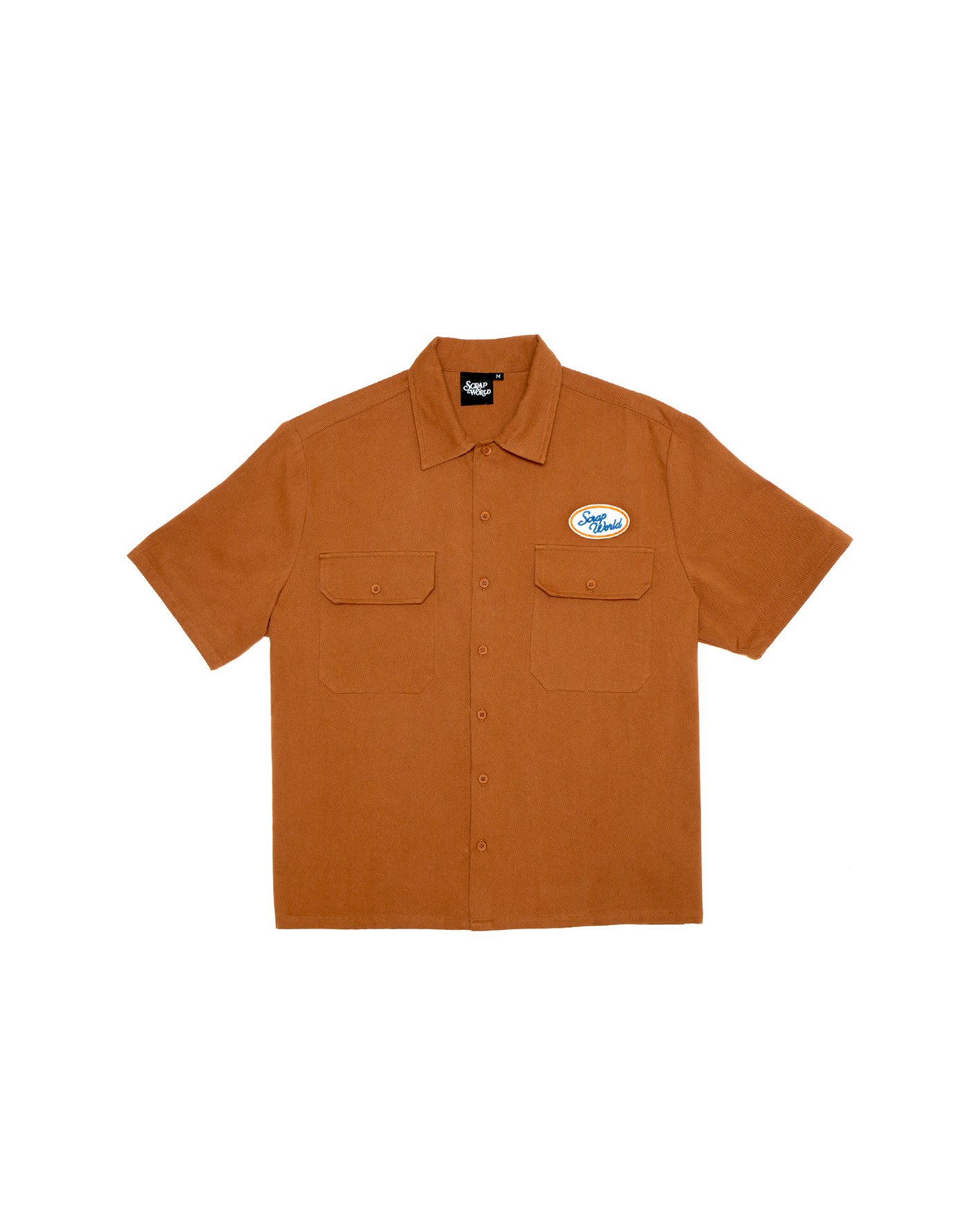 PATCH S/S SHIRT BROWN