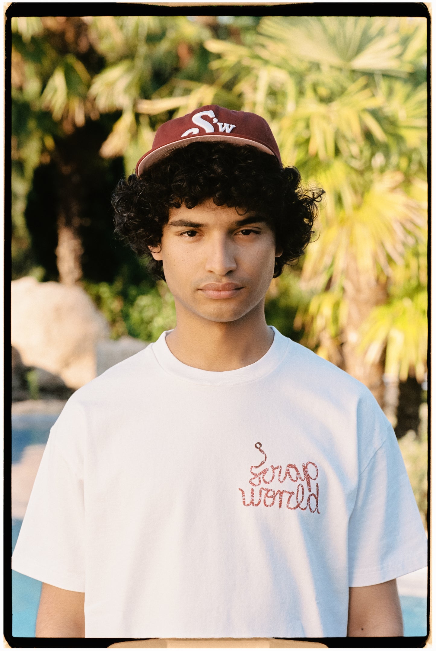 LOGO SNAPBACK CAP BURGUNDY