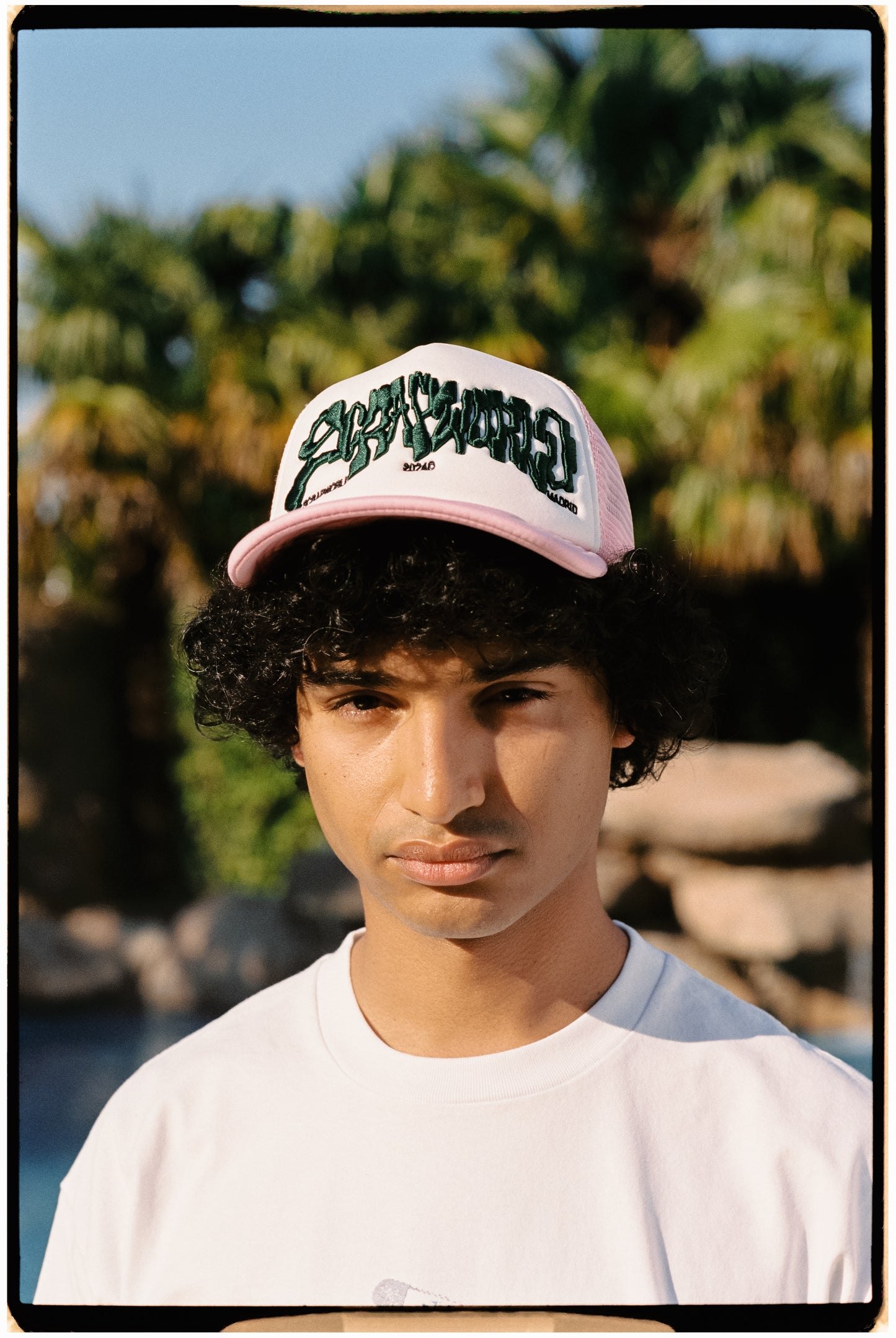 ROCKS TRUCKER CAP PINK