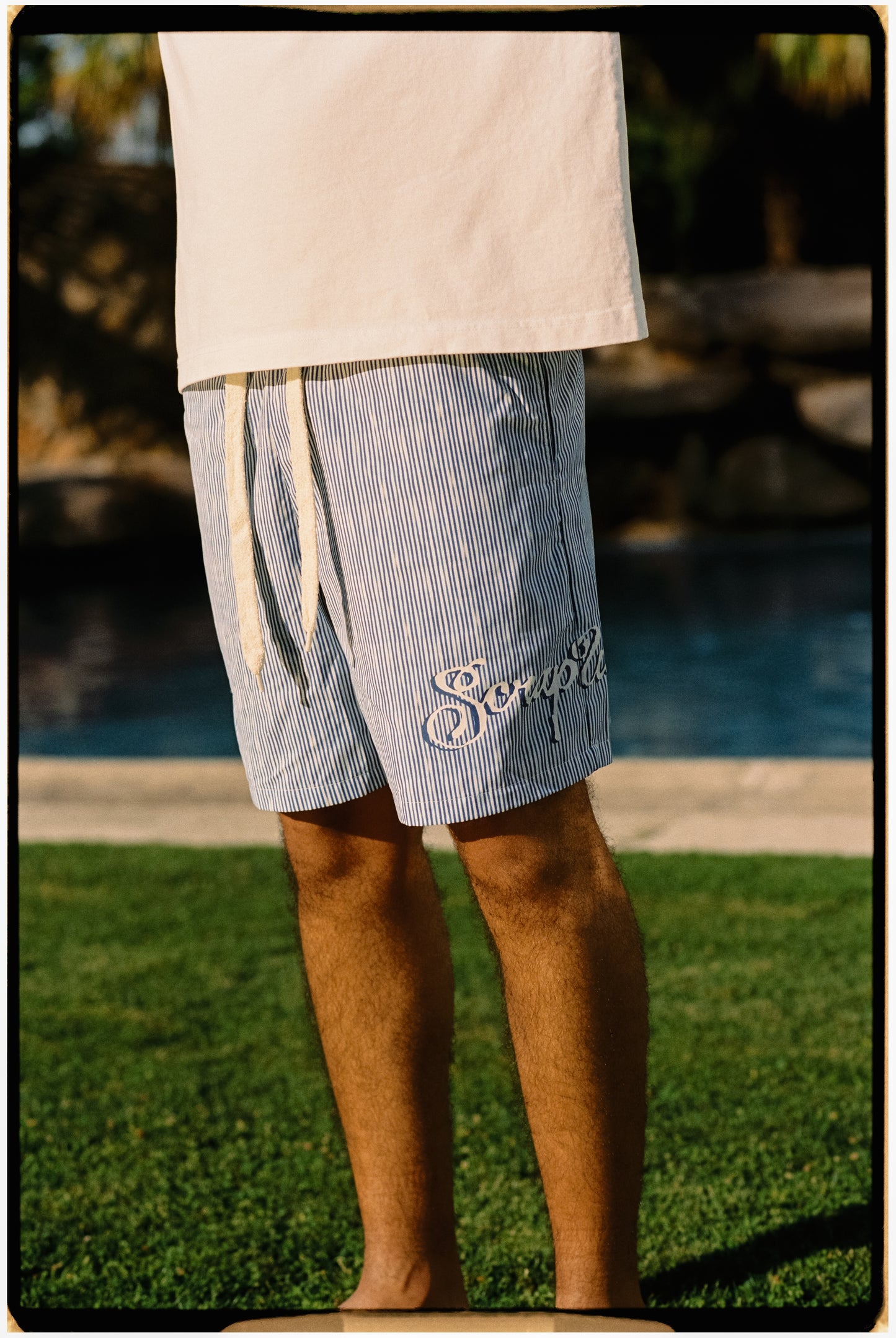 PEN LINES SWIMSHORTS BLUE