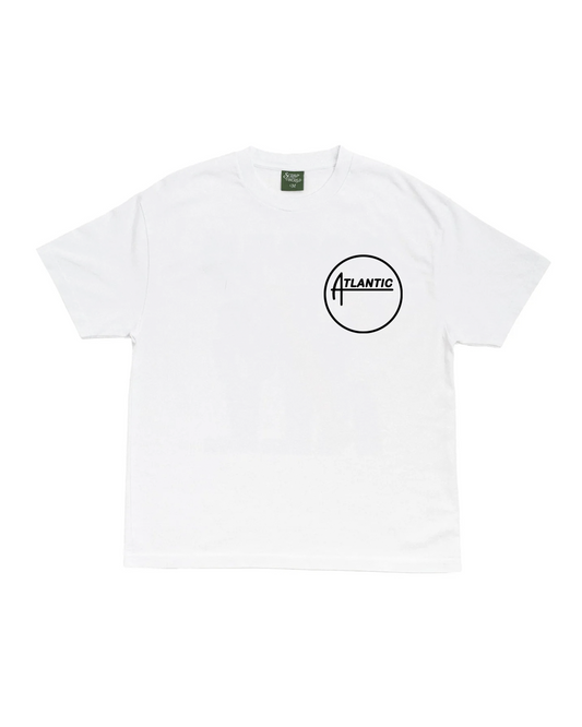 ATLANTIC RECORDS VINTAGE LOGO TEE WHITE