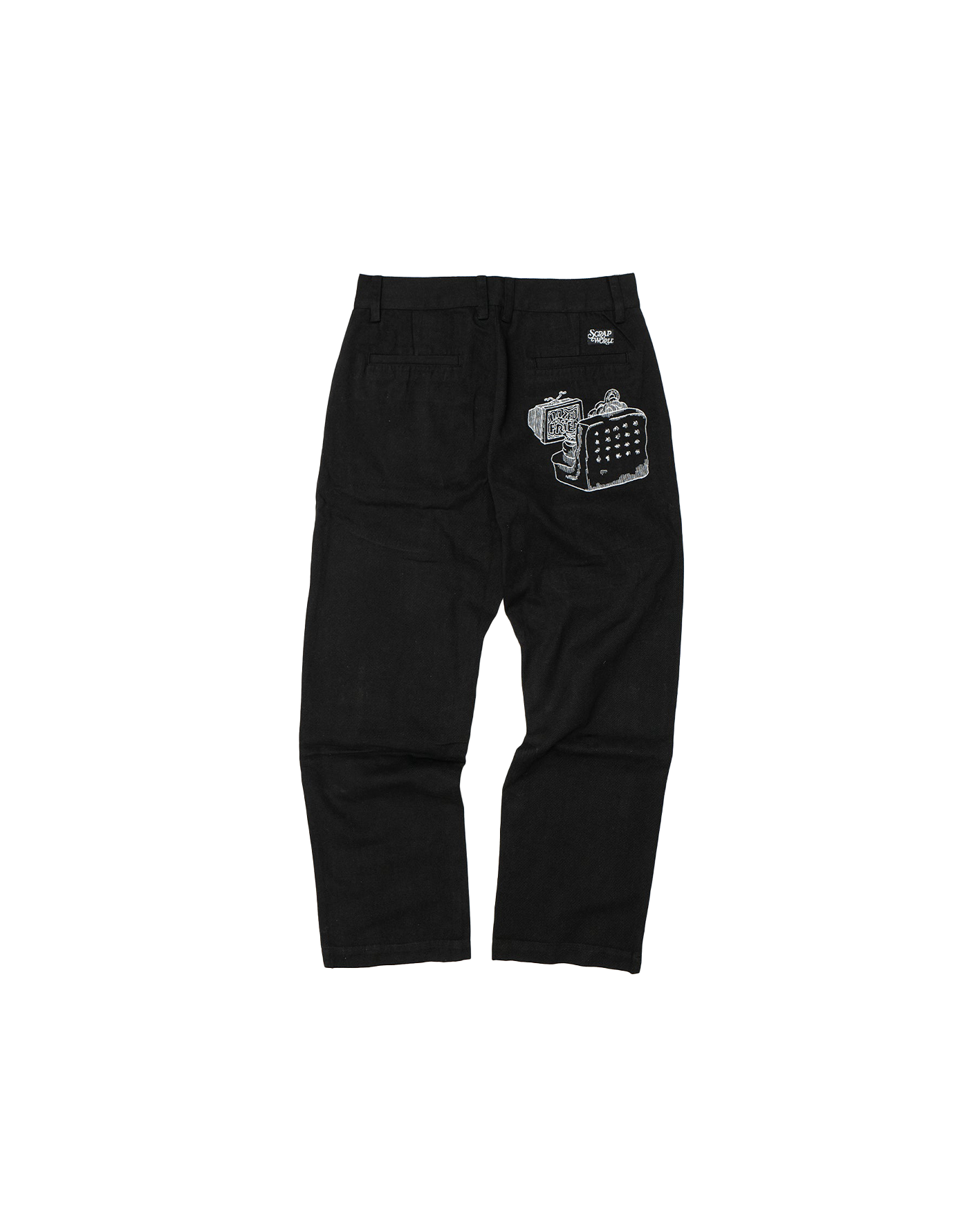 DAZED AND FRIED CHINO PANTS BLACK