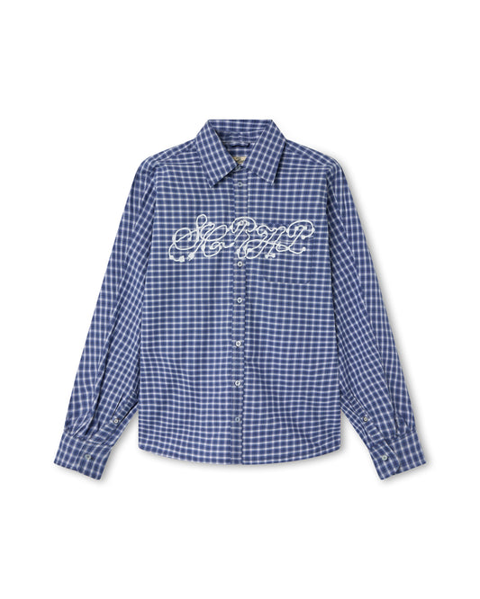 CABLE OXFORD SHIRT BLUE