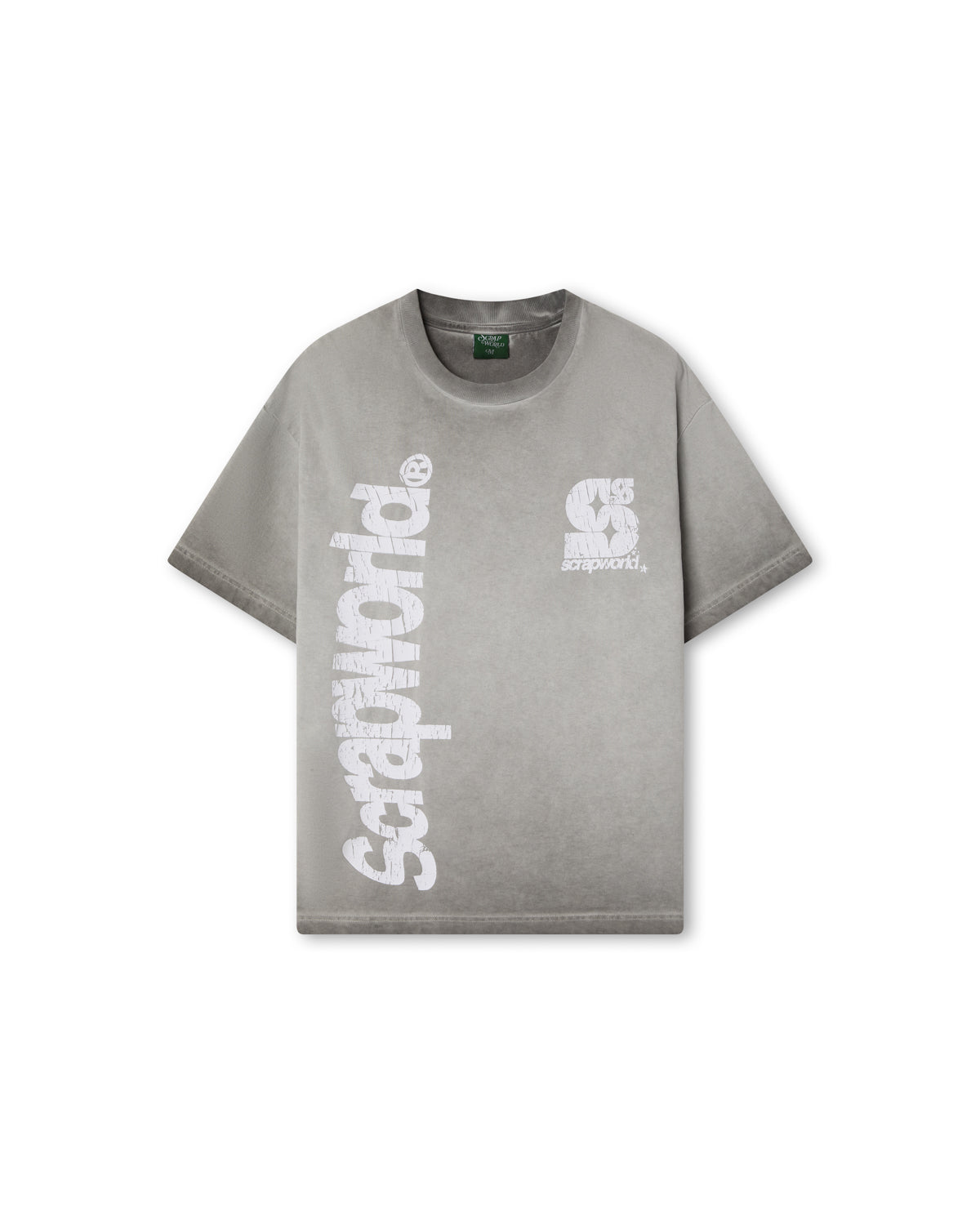 VERT ACID WASH TEE GREY