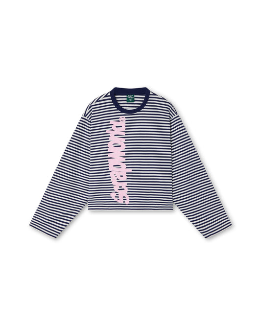 VERT STRIPES LONGSLEEVE TEE NAVY