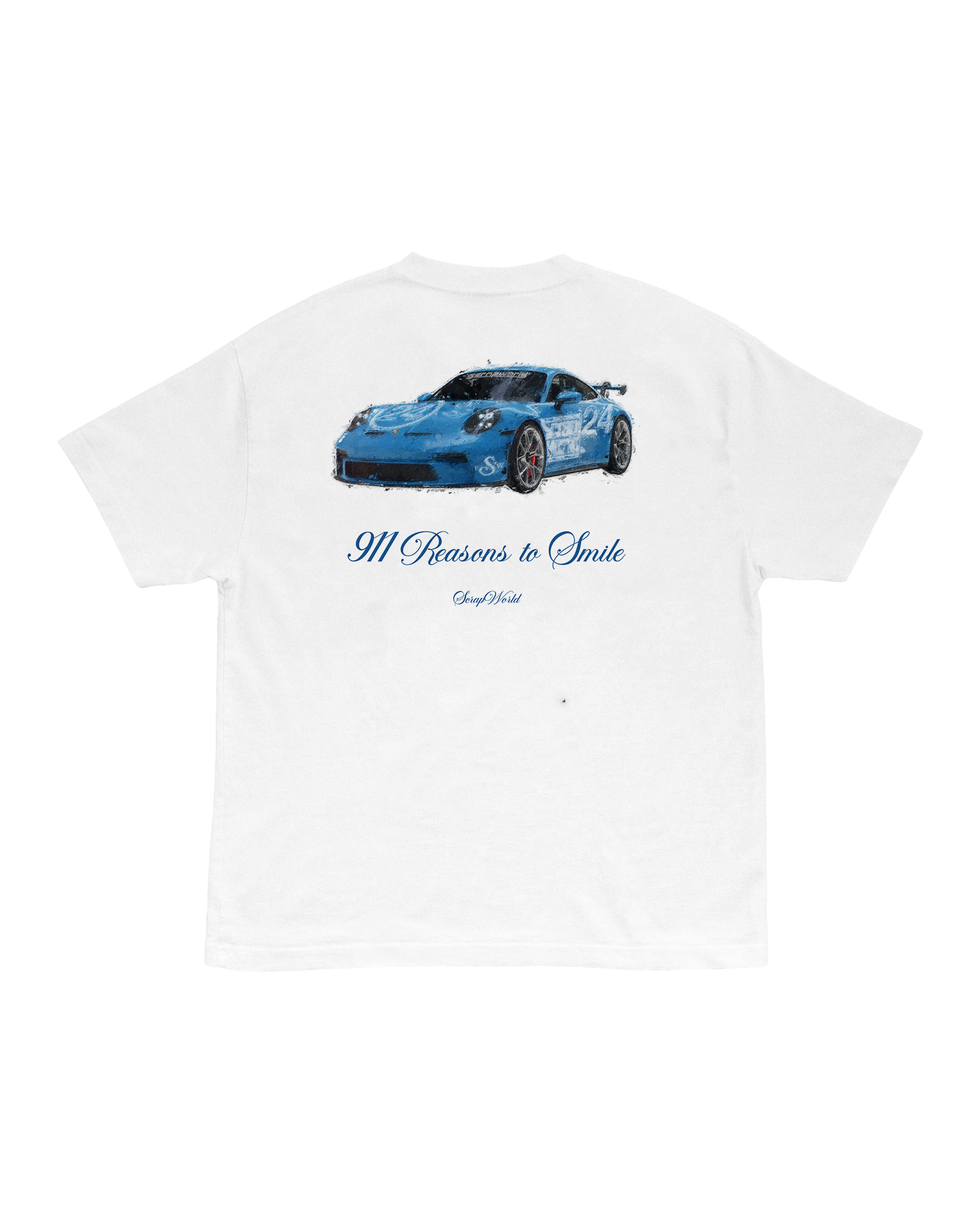 PORSCHE 911 REASONS TO SMILE TEE WHITE